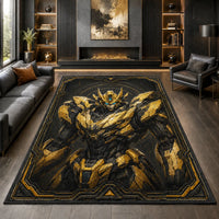 Gilded Sentinel - A Floor Study in Gold, Shadow and Presence