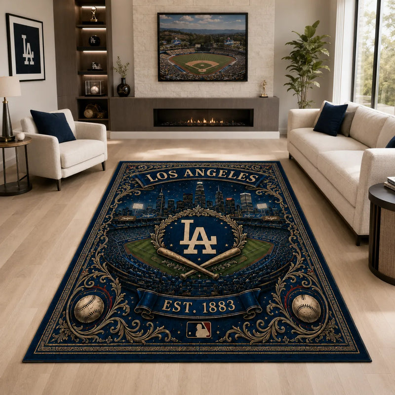 LAD Heritage - Navy and Gold Ballpark Floor Piece