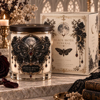 Black Moth Funeral - Gothic Moonlight Statement Candle