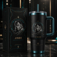 Jinbe - Aqua Titan, a Study in Teal, Gold and Stillness