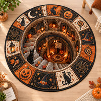 Trick or Treat - A Quilted Descent in Stone and Amber